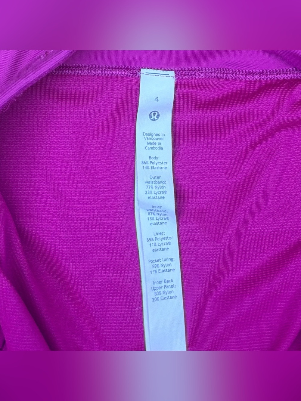 Lululemon Speed Up Shorts 4" In Ripened Raspberry Size 4 - Picture 7 of 8